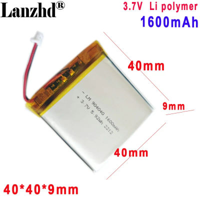 Batería de polímero de 3,7 V para Dispositivo de belleza, Altavoz Bluetooth, instrumento de belleza para el hogar inteligente, instrumento de masaje, batería de litio, 904040