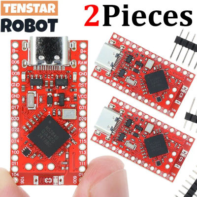TENSTAR 2 uds NRF52840 Placa de desarrollo Compatible con bonito! Nano V2.0 Bluetooth teclado dividido Pro Micro tablero rojo