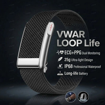 Pulsera Inteligente de Grado Médico 2026, VWAR Loop Life, SpO2, Lípidos en Sangre, Ácido Úrico, ECG+PPG, Resistente al Agua, Monitor de Actividad Física y Deportiva