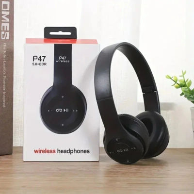 Auriculares Estéreo P47, Auriculares Bluetooth 5.0, Serie Plegable, Auriculares Inalámbricos Deportivos para Juegos, Auriculares Bluetooth Inalámbricos Plegables