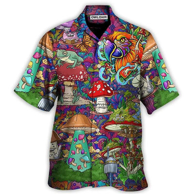 Camisas con estampado de plantas en 3D para hombre, Top de calle de verano, ropa de playa cómoda y transpirable, moda para actividades al aire libre, manga corta