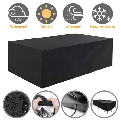 Fundas para muebles de jardín de 72 tamaños, 210D Oxford, impermeables, Anti-UV, resistentes a desgarros, para mesa y silla de Patio, juego de sofás a prueba de polvo