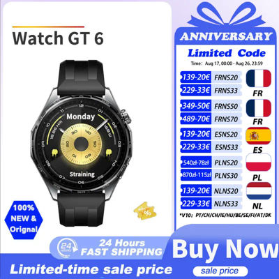 2025 HUAWEI WATCH GT 6 Smartwatch Pantalla AMOLED de 1,47”/1,32” Ancho de la batería de hasta 21 días Frecuencia cardíaca NFC Compatible con iOS y Android