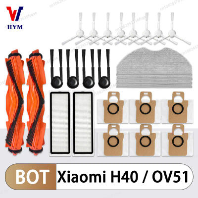 Accesorios para Robot aspirador Xiaomi H40/OV51, cepillo lateral principal, paño de mopa, filtro HEPA, bolsa de polvo, repuestos