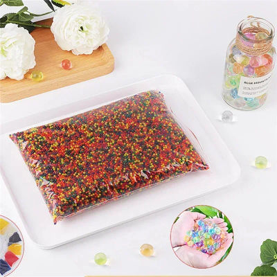 20000 Uds. De barro de cristal para el suelo, juguetes para niños, cuentas de agua, bolas de hidrogel Orbiz para cultivo en agua, planta de Gel, decoración del hogar, bola de agua de crecimiento 50%