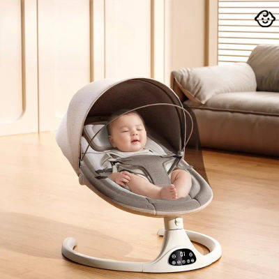Columpios para bebés, balancín para bebés con música Bluetooth con 5 velocidades y control remoto, mecedoras portátiles para bebés