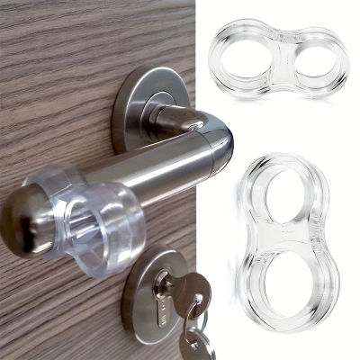 Manijas Tope de puerta Tope de puerta de Gel de silicona protección de pared transparente perilla de puerta parachoques Protector de muebles almohadilla amortiguador de manija
