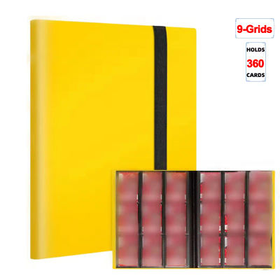 Carpeta de tarjetas 160/360/480, soporte para tarjetas comerciales, libro de tarjetas de carga lateral duradero con tarjetas de juego, carpeta de cubierta PP para tarjetas, 1 ud.