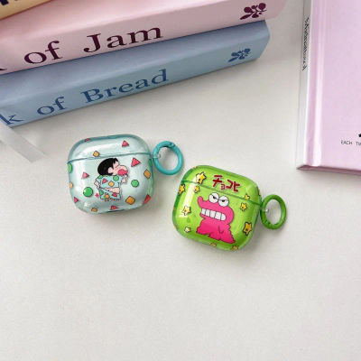 Crayon Shin-chan funda para auriculares colgante para AirPods Pro 2nd Pro3 gen Shinchan funda para AirPods 1 2 3 4 fundas protectoras de silicona