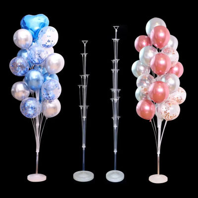 Kit de soporte para globos de cumpleaños, soporte para globos con Base y poste para decoración de fiesta de cumpleaños y boda, Baby Shower, 70/130/160cm