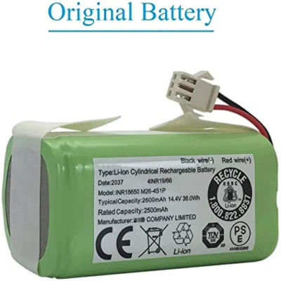 Batería de repuesto de 14,4 V 2600mAh para Conga 990 1090 Tesvor X500 Ecovacs Deebot N79 N79S DN622 Eufy RoboVac 11 11S RoboVac 30