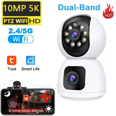 Tuya 5G 8MP 10MP WiFi cámara inteligente de vigilancia IP inalámbrica para el hogar detección AI seguimiento automático Monitor de seguridad para bebés Tuya