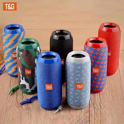 Altavoz Bluetooth portátil para exteriores TG117, IPX4, micrófono incorporado, compatible con FM, tarjeta TF y conexión USB.