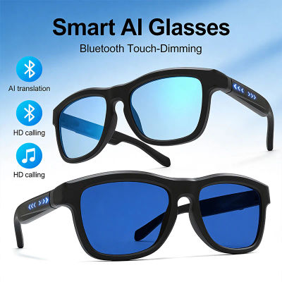 Toque cambio de Color automático atenuación Bluetooth 5,4 asistente de voz AI traducción inteligente gafas de música hombres protección UV400