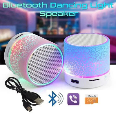 Minialtavoz Bluetooth Universal, altavoz inalámbrico con LED colorido, tarjeta TF, USB, Subwoofer, columna de sonido de música MP3 portátil para teléfonos