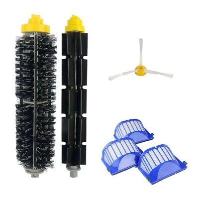 Para IRobot Roomba 500 y 600 Series 550 560 650 620 694 676 675 692 Robots de limpieza de suelo Cepillo giratorio, filtro HEPA de Cepillo Lateral