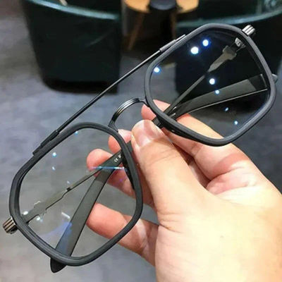 Gafas clásicas antiluz azul, gafas con montura de alta gama a la moda, gafas antiradiación negras para mujeres y hombres