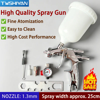 Pistola de Pulverización Neumática HVLP de 1.3 mm, Alta Atomización, para Pintura Automotriz, Chapa Metálica, Muebles y Barniz