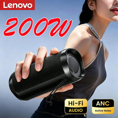 Lenovo 2026 Nuevo Altavoz Bluetooth Portátil, Subwoofer Estéreo Dual, Radio FM, USB, TF, Transmisión de Voz, Altavoces Inalámbricos para Exteriores
