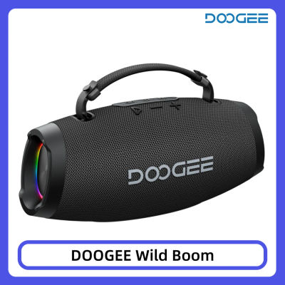 Altavoz Inalámbrico DOOGEE Wild Boom, Altavoz Portátil para Exteriores con Subwoofer, Salida de Bajos de 100W, Espectáculo de Luces RGB con Sincronización Beat-Sync, Batería de 6000mAh