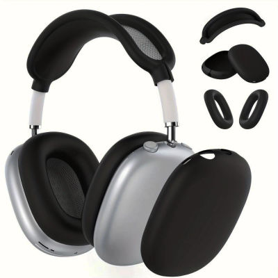Funda protectora de piel de silicona suave 3 en 1 para Airpods Max, fundas antiarañazos a prueba de golpes, accesorios para auriculares
