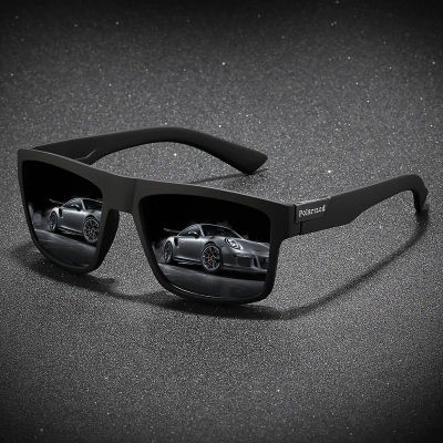 Gafas de sol polarizadas de moda para hombres y mujeres, gafas de sol cuadradas Vintage de lujo para conducir, viajar de pesca, gafas UV400