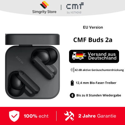 Audífonos CMF Buds 2A con Controlador de 12.4 mm, Cancelación Activa de Ruido de 42 dB, Micrófonos 4HD, IP54, Bluetooth 5.4