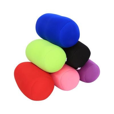 Mini cojín trasero de microcuentas, almohada en rollo para viaje, hogar, sueño, soporte para el cuello, cómoda almohada para asiento de casa
