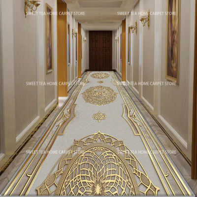 Camino de pasillo de lujo moderno, decoración para dormitorio, alfombra lavable para pasillo, alfombra para puerta de estilo chino, alfombra antideslizante para pasillo y escaleras