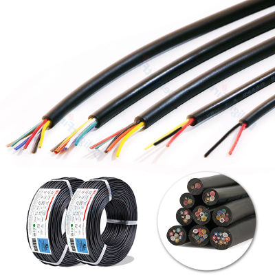 Cable Aislado de 10, 9, 8, 7, 6, 5, 3, 4 y 2 Hilos, Cable de Altavoz de PVC con Cobre Estañado para Audio, Automoción, Micrófonos, Electrónica y Tiras LED