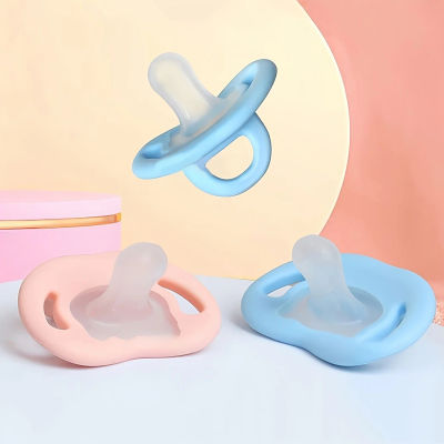 Chupete de bebé de silicona suave al tacto con tetina para el pulgar, chupete para recién nacido, regalo para Baby Shower