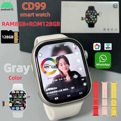 Reloj inteligente CD99 8GB RAM AMOLED Wifi ROM GPS 128GB posición aplicación descargar Bluetooth hombres mujeres versión de tarjeta celular Smartwatch