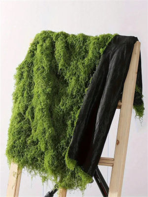 Alfombra de musgo Articiaifl de 100cm x 100cm, césped biónico acuático, musgo falso, arreglo de microestablecimiento, bonsái de césped, plantas en macetas, pavem