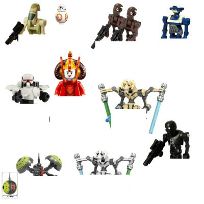 Figura de Robot de Guerra en Miniatura, Juguete de Bloques de Construcción de Jedi, Luke Skywalker, Ahsoka Tano, Yoda, Obi-Wan Kenobi, Sith, Kylo Ren, Conde Dooku, Starkiller