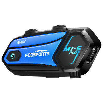 Fodsports M1-S Plus intercomunicador para motocicleta casco auriculares Bluetooth 8 conductores 2000M interfono comunicador, Radio FM, compartir música