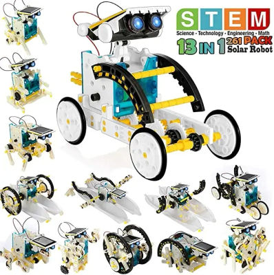 STEM-Robot Solar educativo 13 en 1, juguetes DIY, Kit de experimentos científicos de construcción para niños de 8 a 12 años, Kits de Robot Solar