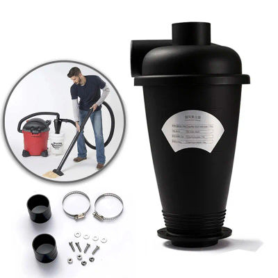 Conjunto de Colector de Polvo Ciclónico Industrial con Manguera de 50 mm de Diámetro Interior, Filtro de Aspiradora, Separador de Polvo para Limpieza