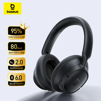 Audífonos Inalámbricos Baseus Bass BH1 NC Lite con Cancelación de Ruido ANC del 95%, Auriculares Bluetooth 6.0, 80H, Over-Ear