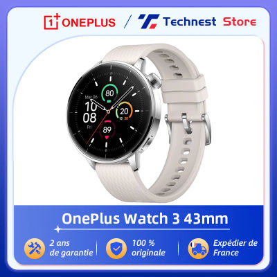 Versión global OnePlus Watch 3 43 mm Smartwatch 1,37 pulgadas Pantalla AMOLED Snapdragon W5 Gen 1 Fino a 60 horas de duración de la batería