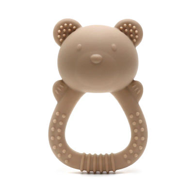 Juguete Mordedor de Silicona con Sonajero de Oso Adorable para Bebés de 0 a 1 Año - ¡Gran Venta!