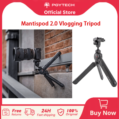 PGYTECH-trípode de Vlogging para minicámara, soporte de bolsillo Flexible, con Control remoto, Bluetooth 2,0, 6 modos, para viaje pequeño DSLR
