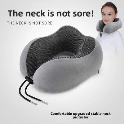 Almohadas de espuma viscoelástica en forma de U para el cuello, almohada de viaje suave, almohada de masaje para el cuello, almohada de avión para dormir, ropa de cama para el cuidado de la salud