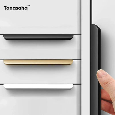 2/4/8PCS Tiradores Ocultos para Muebles de Cocina, Manijas de Aluminio para Armarios, Perillas Invisibles para Cajones y Puertas de Armario