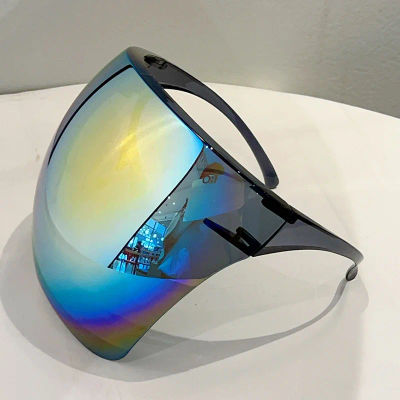 KAMMPT, gafas deportivas enormes para hombre, espejo futurista, gafas de sol protectoras para ciclismo al aire libre, gafas de sol redondas envueltas a la moda para mujer, gafas Anti-UV