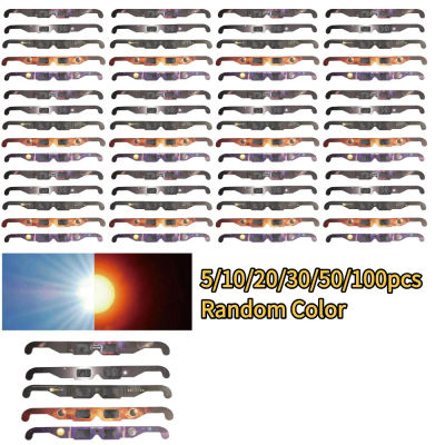 Gafas para Eclipse Solar (5-20 piezas), Aprobadas por la AAS 2025 - Hechas en EE. UU., Certificación CE e ISO, Lentes de Seguridad para Observación Directa del Sol