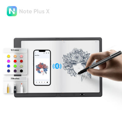 Cuaderno Inteligente XPPen Note Plus con Batería de 1000 mAh, Conexión Inalámbrica Bluetooth a Dispositivos Android/iOS, Escritura sin Conexión, Sincronización Automática
