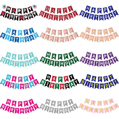 Bandera Decorativa de Feliz Cumpleaños, Guirnalda, Decoración para Fiestas Infantiles, Adorno para Niños, Niñas y Bebés, Decoración Colorida para Baby Shower