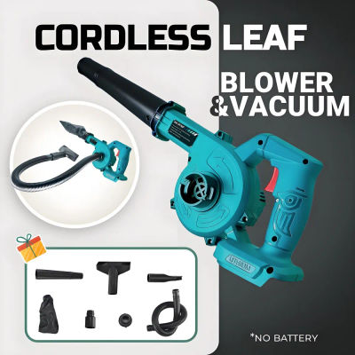Soplador de Aire y Aspiradora Inalámbrica 2 en 1, Recolector de Polvo y Hojas para Auto, Computadora, Jardín, Compatible con Makita 18V/21V