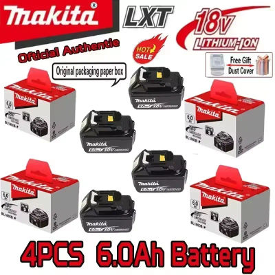 Batería y Cargador Originales Makita BL1860 BL1850B BL1850 BL1840 BL1830 para Destornillador, Baterías de Repuesto de 18v para Herramientas Eléctricas
