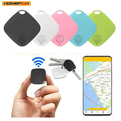 Localizador Inteligente HOMEFISH Mini Bluetooth 5.0, Dispositivo Antipérdida Redondo para Mascotas, Niños, Bolsos y Carteras